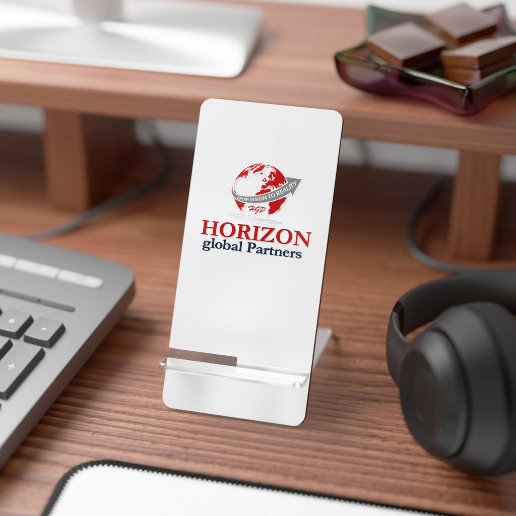 Acrylic Mobile Phone Stand — Horizon Global Partners Logo Display