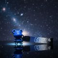 Cosmic Drip X-Bear Keychain - Blue Galaxy Edition